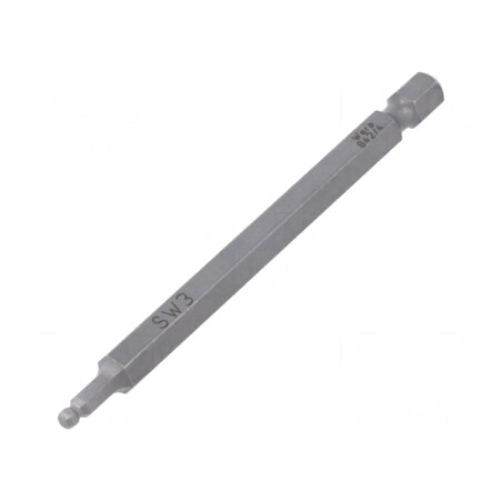 Capăt de şurubelniţă imbus sferic HEX 3mm 89mm | Electronic-mag.ro | Componente Electronice