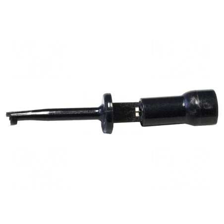 Clips de măsurare negru cu cârlig aurit 600V 3A | Electronic-mag.ro | Componente Electronice