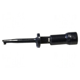Clips de măsurare negru cu cârlig aurit 600V 3A | Electronic-mag.ro | Componente Electronice