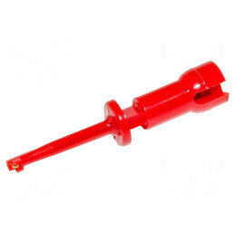 Clips de Măsurare cu Cârlig Aurit 600V Roșie 44mm | Electronic-mag.ro | Componente Electronice