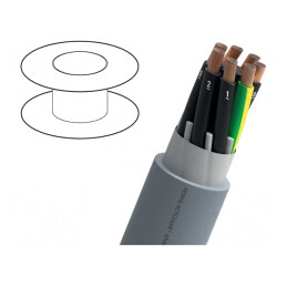 Cablu MOTIONLINE® 4G6mm2 neecranat 1kV Cu gri | Electronic-mag.ro | Componente Electronice