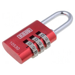 Lacăt cu cifru aluminiu 32mm | Electronic-mag.ro | Componente Electronice