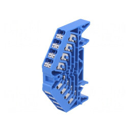 Conector de Șine Albastre 16 Borne 10A 1.5mm2  | Electronic-mag.ro | Componente Electronice