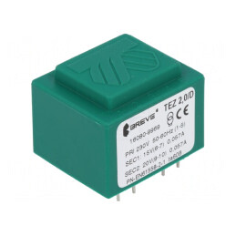 Transformator încapsulat 2VA 230VAC 15V 20V PCB | Electronic-mag.ro | Componente Electronice