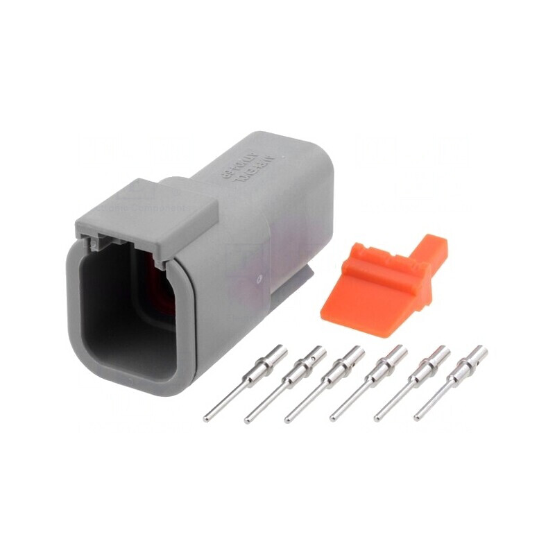 Conector cablu-cablu ATM tată 6 pini crimpat | Electronic-mag.ro | Componente Electronice