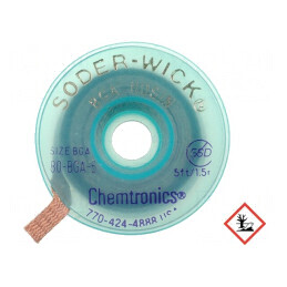 Bandă de dezlipit cu colofoniu 5,6mm fără halogenuri | Electronic-mag.ro | Componente Electronice
