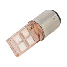 Lampă LED Portocalie 24V BA15D | Electronic-mag.ro | Componente Electronice