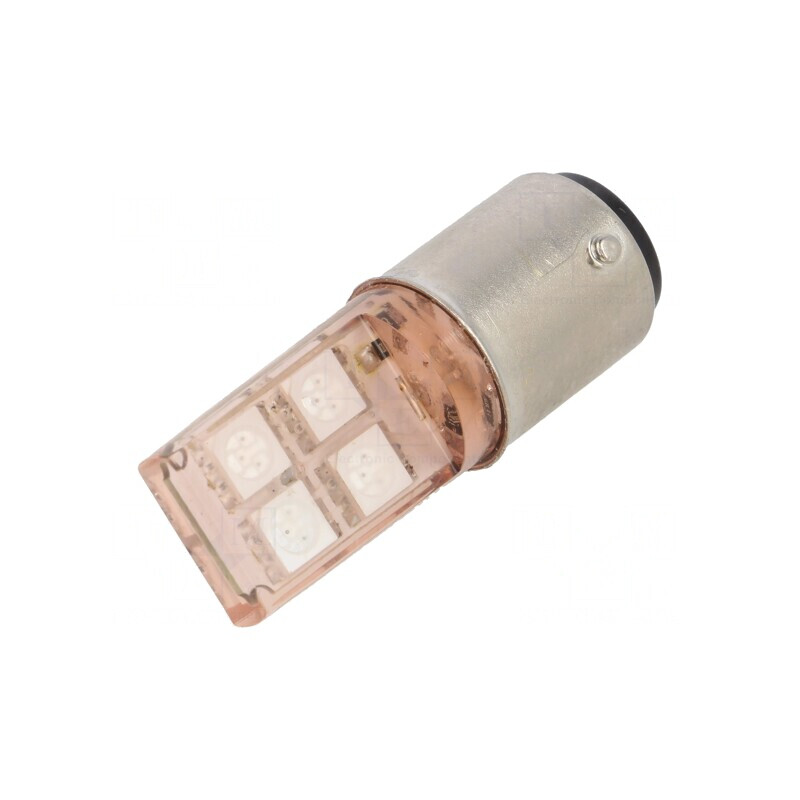 Lampă LED Portocalie 24V BA15D | Electronic-mag.ro | Componente Electronice