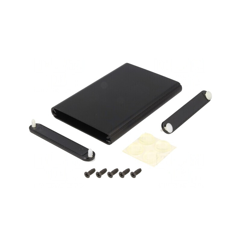Carcasă aluminiu neagră 70x100x12 mm | Electronic-mag.ro | Componente Electronice Carcasă aluminiu neagră 70x100x12 mm | Electronic-mag.ro | Componente Electronice