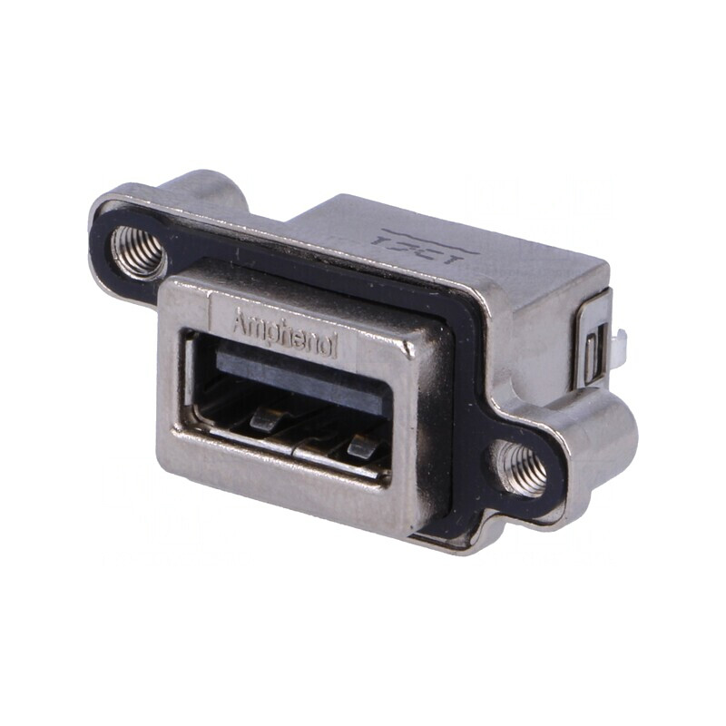 Soclu USB A pentru montare pe panou cu înșurubare THT dreaptă | Electronic-mag.ro | Componente Electronice Soclu USB A pentru montare pe panou cu înșurubare THT dreaptă | Electronic-mag.ro | Componente Electronice