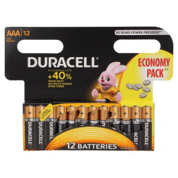 Baterie alcalină AAA 1,5V nereîncărcabilă 12 buc BASIC | Electronic-mag.ro | Componente Electronice