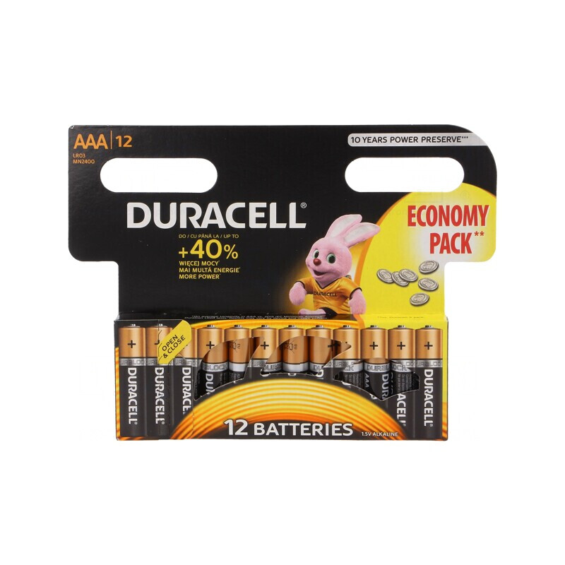Baterie alcalină AAA 1,5V nereîncărcabilă 12 buc BASIC | Electronic-mag.ro | Componente Electronice