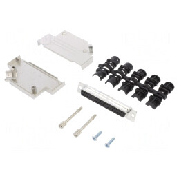 Conector D-Sub 37 PIN Mama 45° Lipire Cablu Gold | Electronic-mag.ro | Componente Electronice