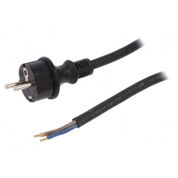 Cablu Electric 3x1.5mm2 SCHUKO Mufă Guma | Electronic-mag.ro | Componente Electronice