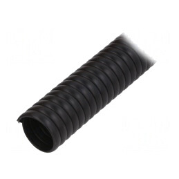 Înfăşurare spirală PVC neagră 1m 25mm | Electronic-mag.ro | Componente Electronice