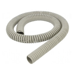 Tub spirală PVC gri 1m Ø25mm -30÷60°C | Electronic-mag.ro | Componente Electronice