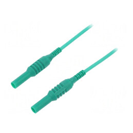 Cablu măsurare 1kVDC 10A 1,5m verde silicon | Electronic-mag.ro | Componente Electronice