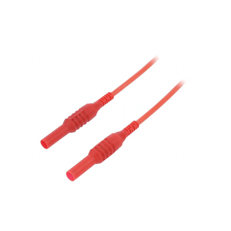Cablu de măsurare 1kVDC 10A 1,5m roșu silicon | Electronic-mag.ro | Componente Electronice