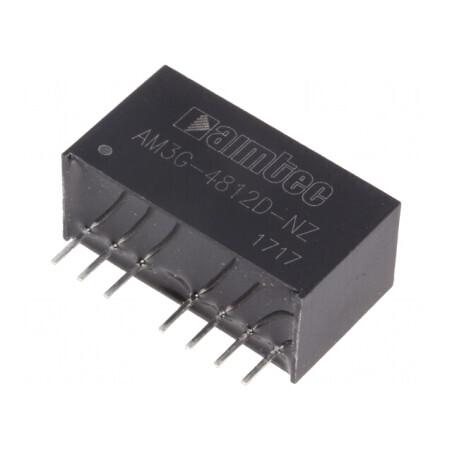 Convertor DC/DC 3W 36-75V la 12V/-12V SIP8 | Electronic-mag.ro | Componente Electronice