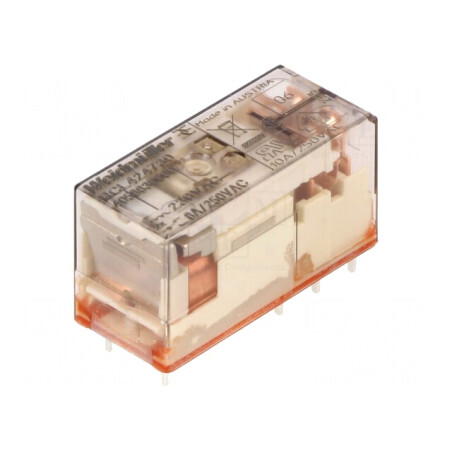 Releu Electromagnetic DPDT 230VAC 8A | Electronic-mag.ro | Componente Electronice
