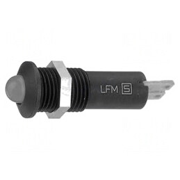 Lampă LED Convexă Roșie 24VDC IP67 Ø8.4mm Alamă | Electronic-mag.ro | Componente Electronice