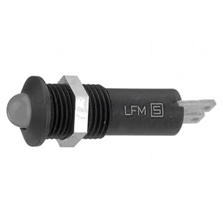 Lampă LED Convexă Roșie 24VDC IP67 Ø8.4mm Alamă | Electronic-mag.ro | Componente Electronice