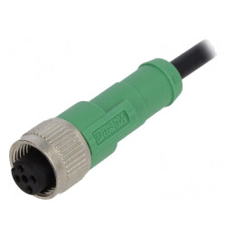 Cablu Conectare M12 4 PIN 1,5m PVC 250V 4A | Electronic-mag.ro | Componente Electronice