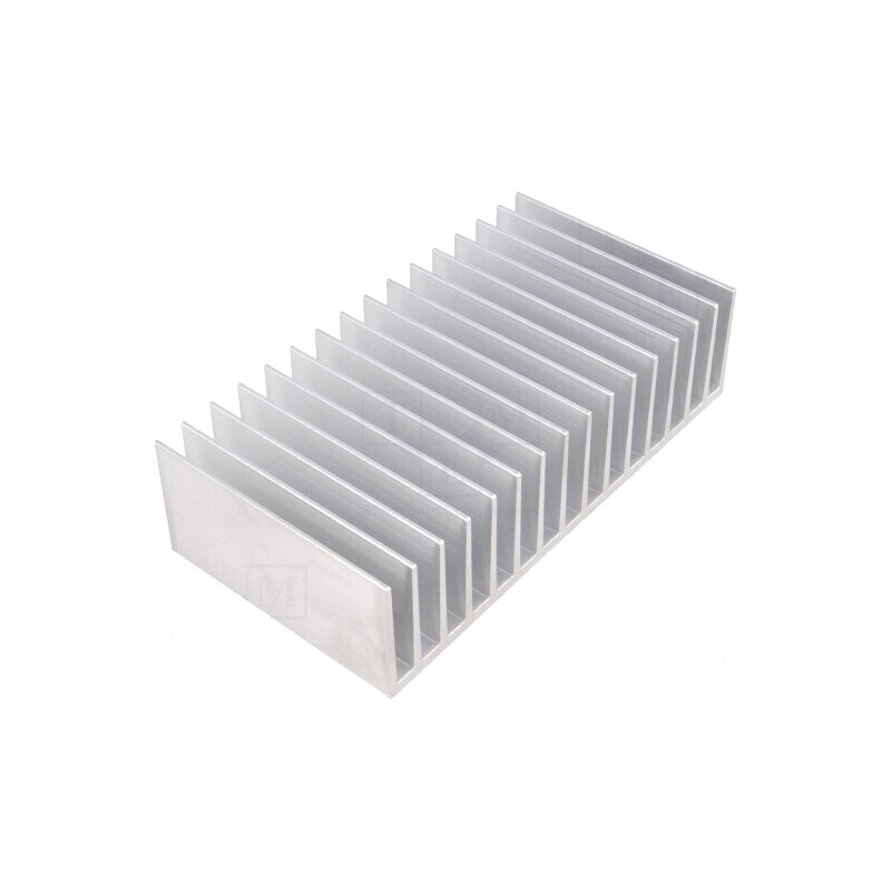 Radiator extrudat cu aripioare 100x190,5x50mm brut | Electronic-mag.ro | Componente Electronice