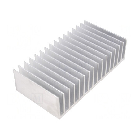 Radiator extrudat cu aripioare 100x190,5x50mm brut | Electronic-mag.ro | Componente Electronice