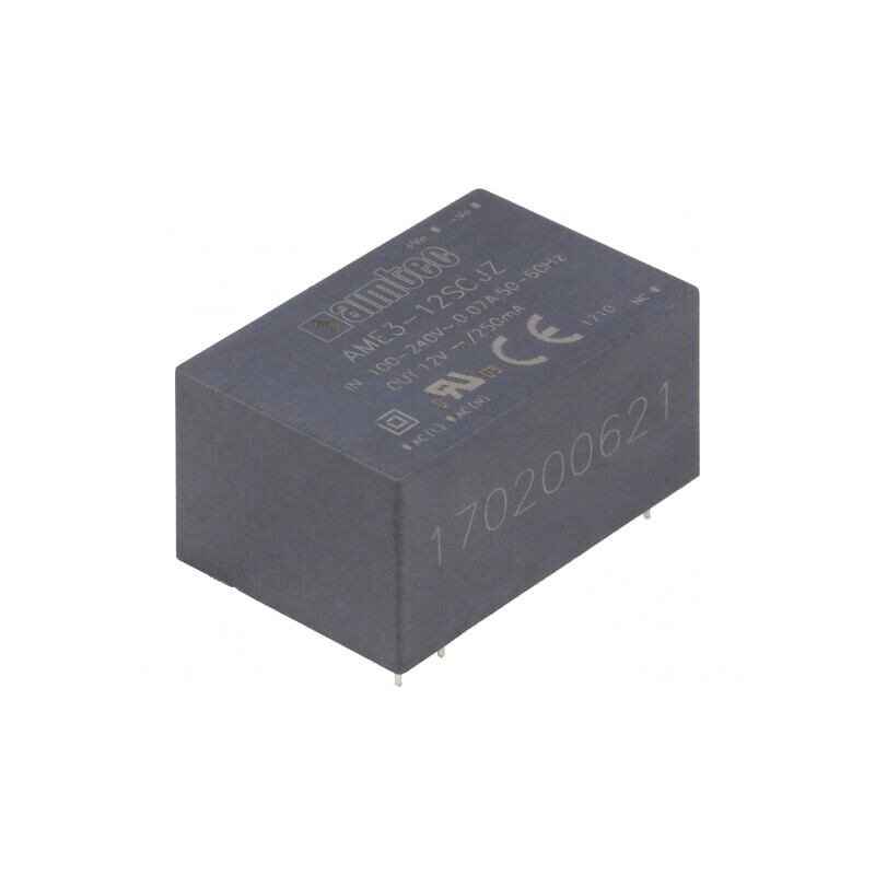 Convertor AC/DC 3W 12VDC | Electronic-mag.ro | Componente Electronice