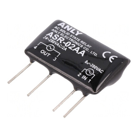 Releu Semiconductor 1-Fazat 2A 80-280VAC | Electronic-mag.ro | Componente Electronice