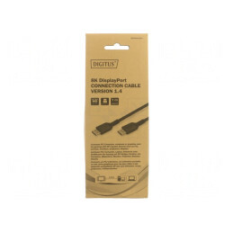 Cablu DisplayPort 1.4 HDCP 2.2 1m Negru Textil | Electronic-mag.ro | Componente Electronice