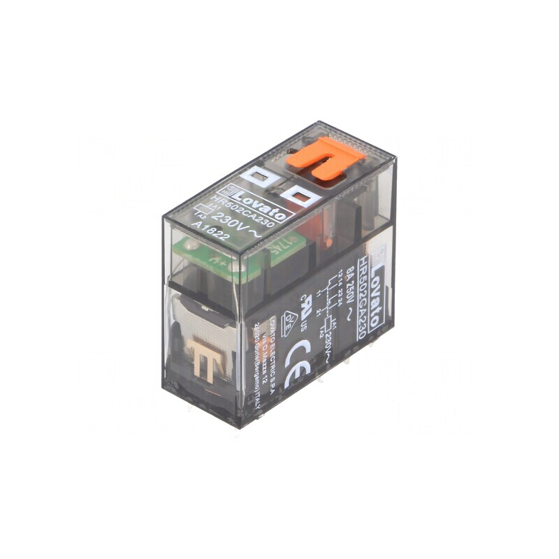 Releu Electromagnetic DPDT 230VAC 8A Cu Soclu | Electronic-mag.ro | Componente Electronice