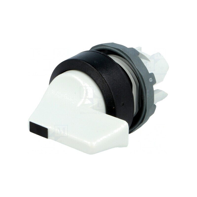Comutator Rotativ 22mm 2 Pozitii Gri | Electronic-mag.ro | Componente Electronice