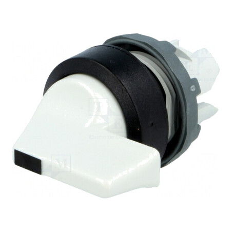 Comutator Rotativ 22mm 2 Pozitii Gri | Electronic-mag.ro | Componente Electronice