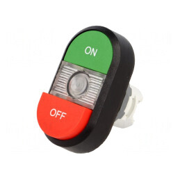 Comutator Dublu 22mm Verde-Roșu IP66 | Electronic-mag.ro | Componente Electronice