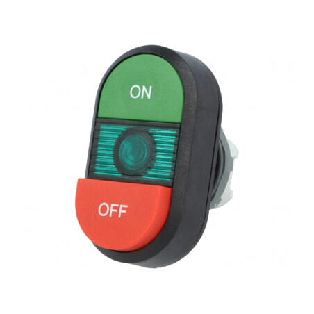 Comutator dublu 22mm verde-roșu IP66 | Electronic-mag.ro | Componente Electronice