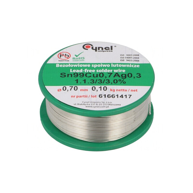Sârmă de Lipit Fără Plumb 100g Bobină | Electronic-mag.ro | Componente Electronice Sârmă de Lipit Fără Plumb 100g Bobină | Electronic-mag.ro | Componente Electronice