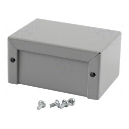 Carcasă Universală Aluminiu Gri 56x81x41mm | Electronic-mag.ro | Componente Electronice