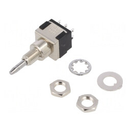 Comutator cu apăsare DPDT 6A 125VAC 6VDC | Electronic-mag.ro | Componente Electronice