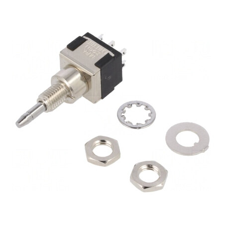 Comutator cu apăsare DPDT 6A 125VAC 6VDC | Electronic-mag.ro | Componente Electronice