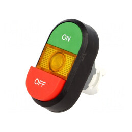 Comutator Dublu 22mm Verde-Roșu IP66 | Electronic-mag.ro | Componente Electronice