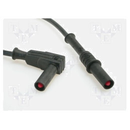 Cablu de măsurare 20A 1m Negru | Electronic-mag.ro | Componente Electronice