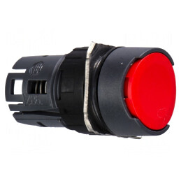 Comutator cu apăsare 16mm roșu | Electronic-mag.ro | Componente Electronice