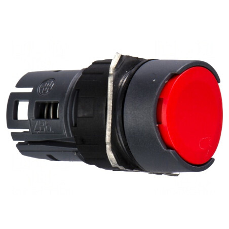 Comutator cu apăsare 16mm roșu | Electronic-mag.ro | Componente Electronice
