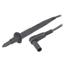 Cablu de măsurare 20A 1m negru nichelat | Electronic-mag.ro | Componente Electronice