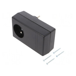 Carcasă Alimentator ABS Neagră 71x120x45mm | Electronic-mag.ro | Componente Electronice