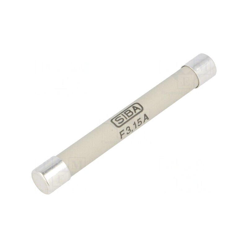 Siguranță Ceramica 3,15A 3kVAC Ardere Rapidă | Electronic-mag.ro | Componente Electronice