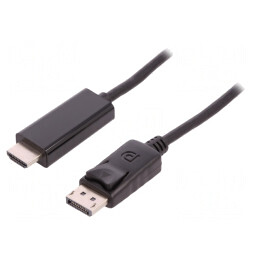 Cablu DisplayPort 1.2 la HDMI 3m Negru | Electronic-mag.ro | Componente Electronice