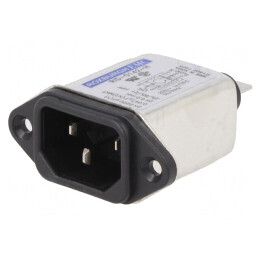 Soclu Alimentare AC 1A 250V IEC 60320  | Electronic-mag.ro | Componente Electronice